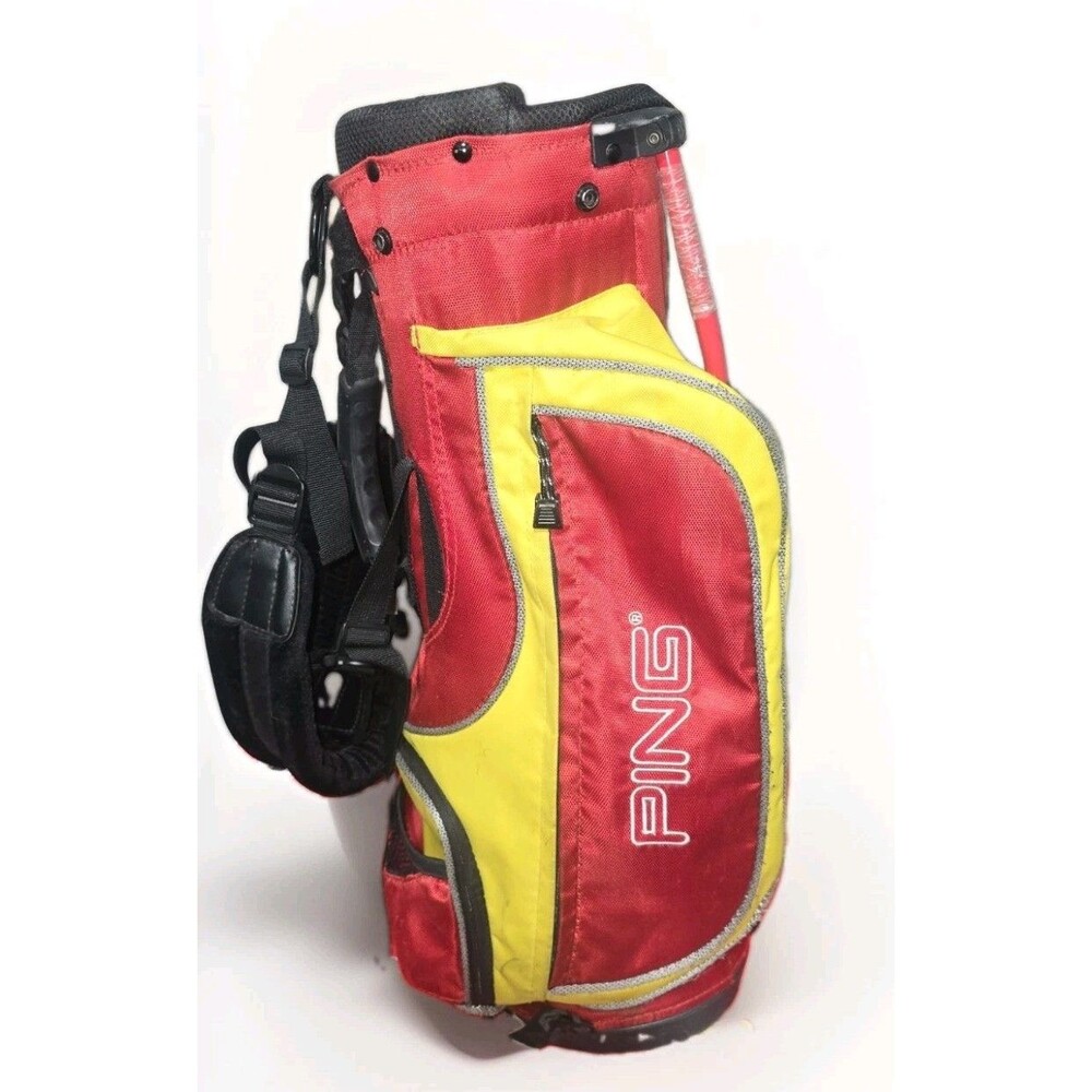 Vintage Ping Pal (Moxie) Golf Bag Red / Yellow Lightweight Carry Stand Bag